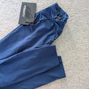 Alphalete Women's Tenacity V-Back Leggings, Teal Blue, Size S